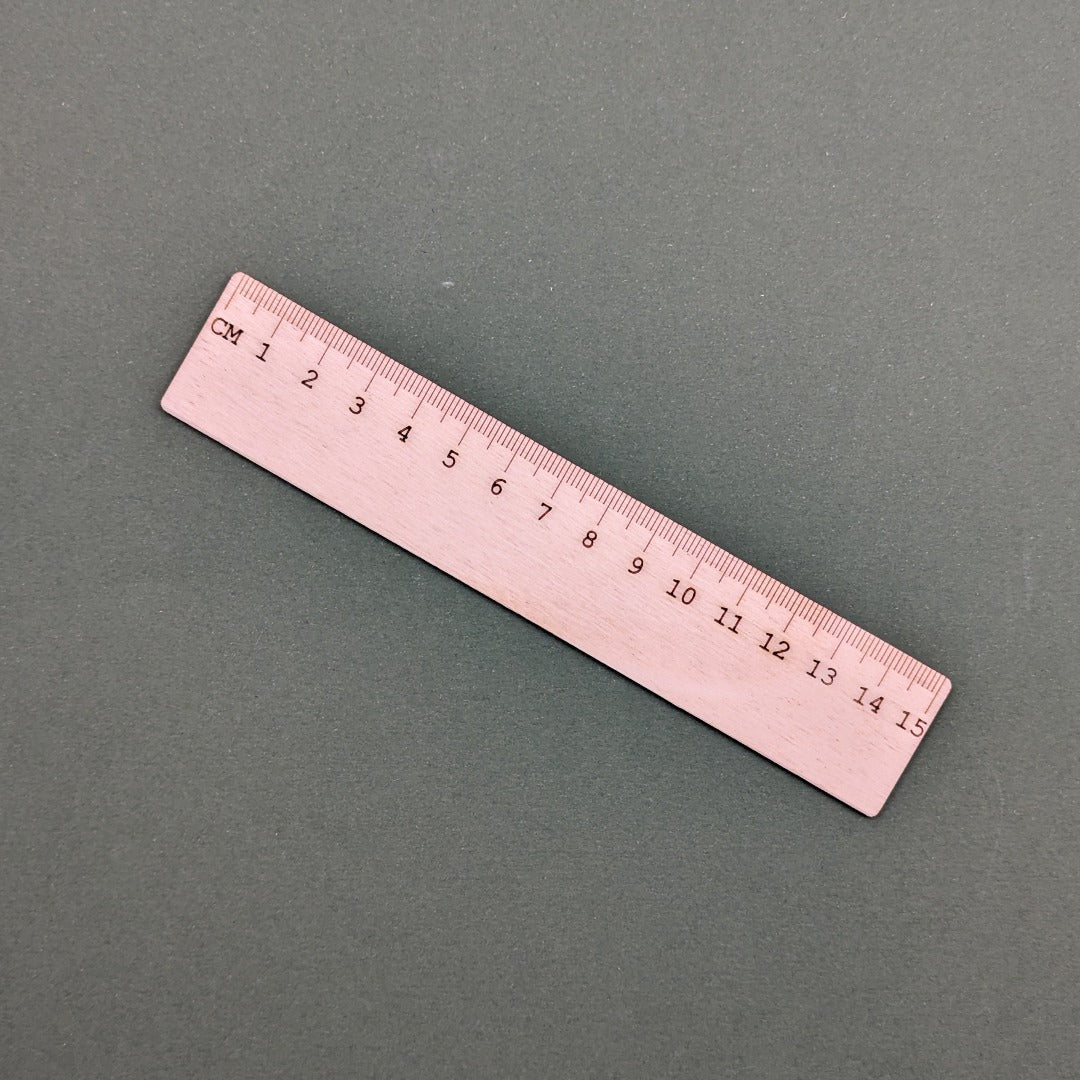 Righello da 15cm in legno personalizzabile