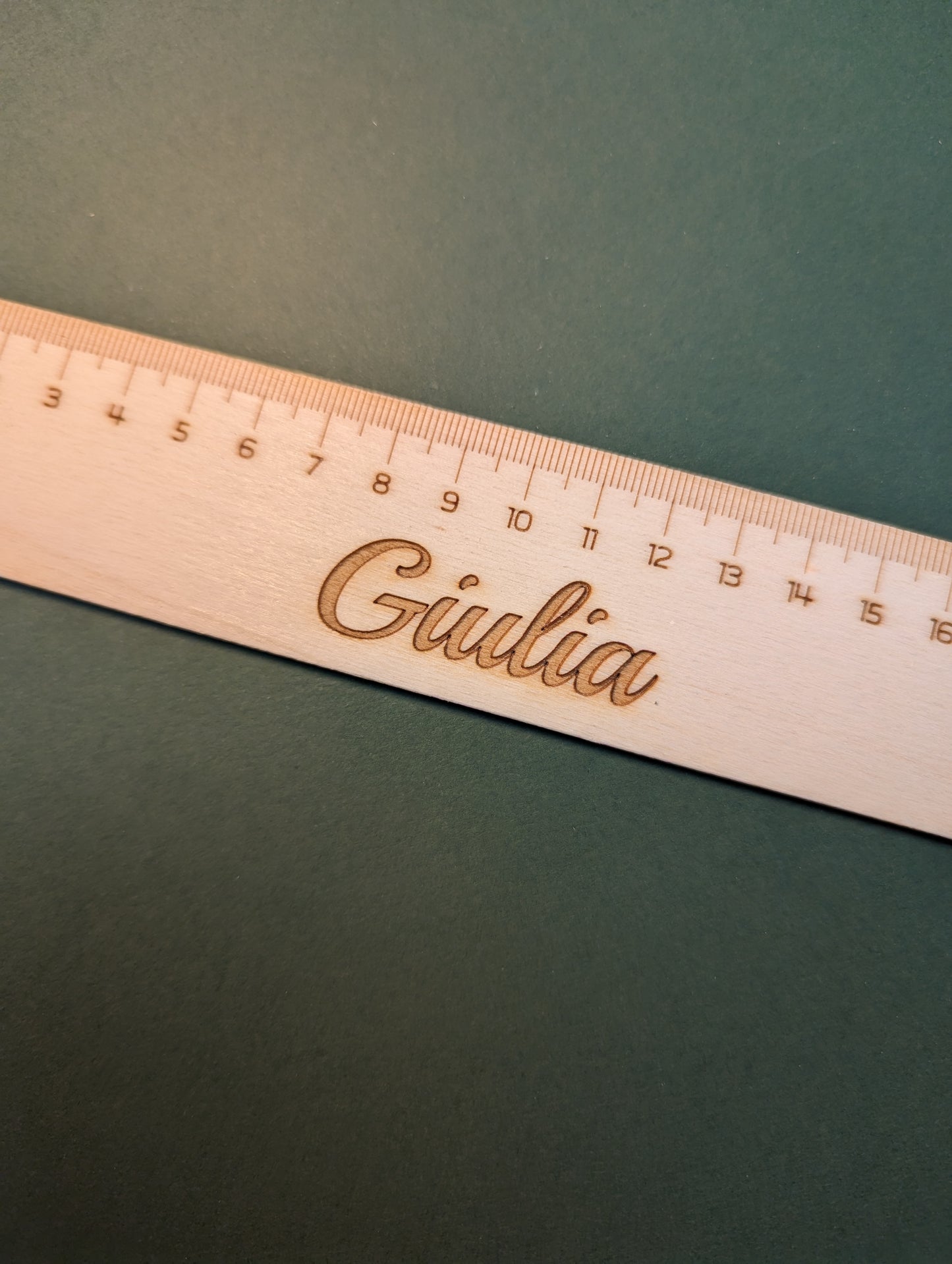 Righello da 15cm in legno personalizzabile