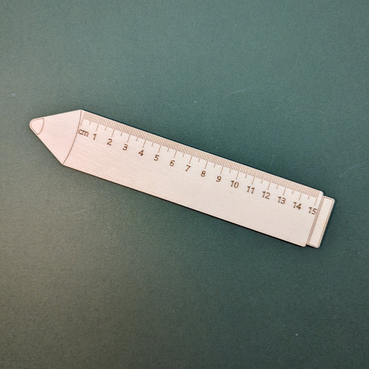 Righello a forma di matita in legno personalizzabile