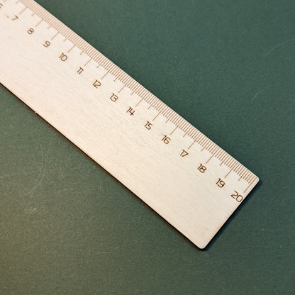 Righello da 20cm in legno personalizzabile